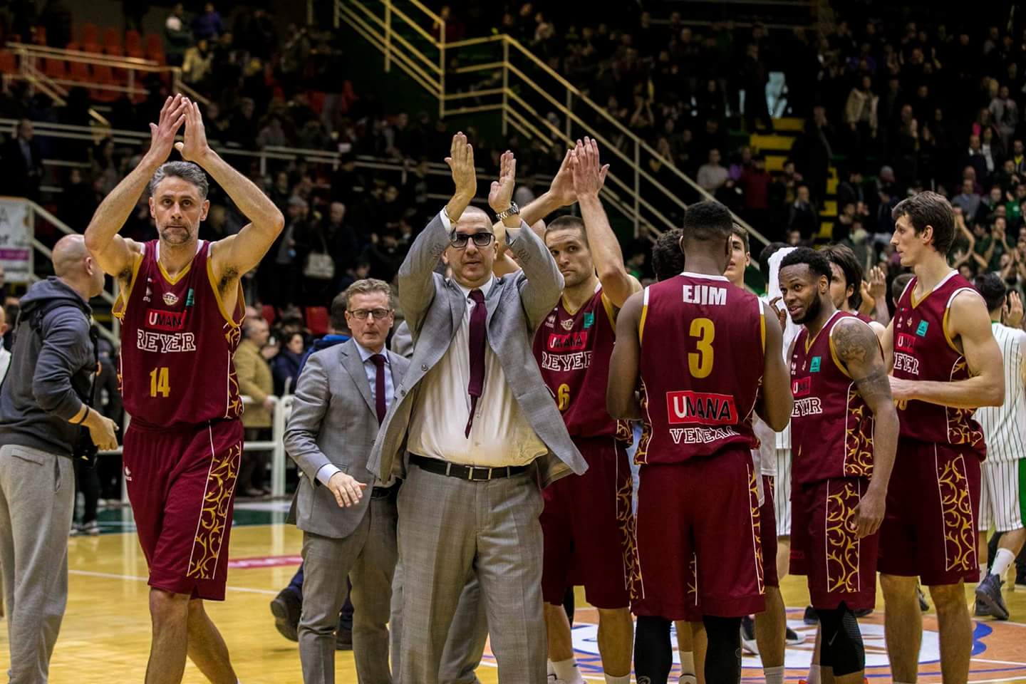 FIBA Champions League 2016-17: la sala stampa tra De Raffaele e Sacripanti