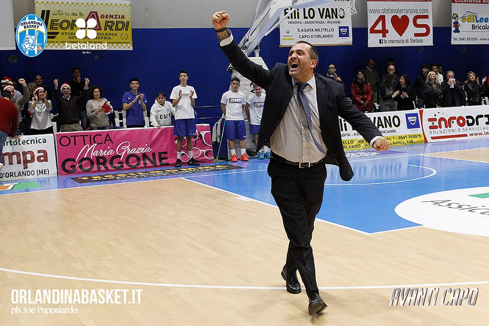 Lega A PosteMobile 2016-17 Quarti di finale gara 3: coach Gennaro Di Carlo dopo la sconfitta dell'Orlandina in casa con Milano