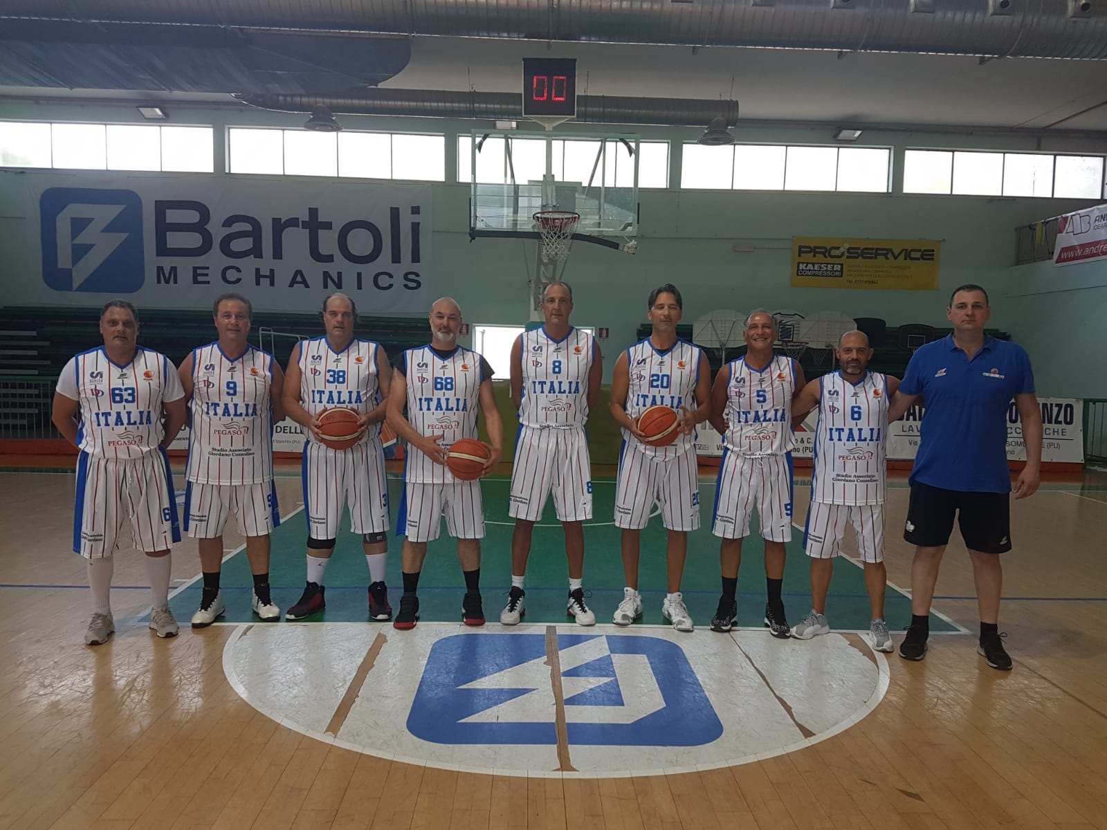 Nazionale 2017-18: parte bene l'EuroBasket FIMBA per l'Italia Over55 che batte la Grecia 66-56